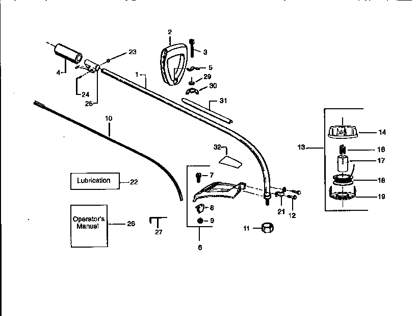 DRIVE SHAFT AND CUTTER HEAD