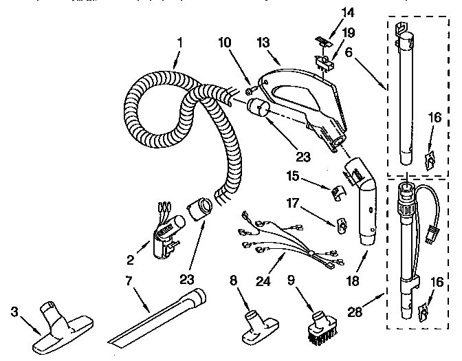 Hose and attachment
