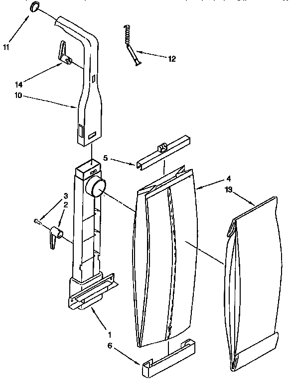 Bag housing and handle