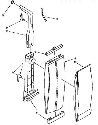Bag housing and handle