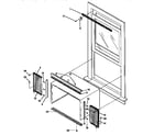 Kenmore 2539750696 window mounting parts diagram