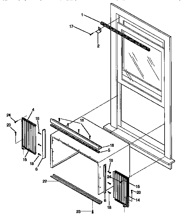 Window mounting parts