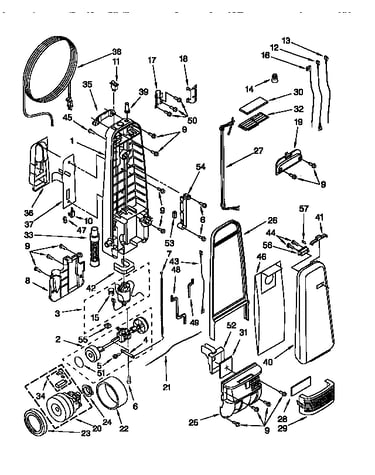 Dust compartment parts