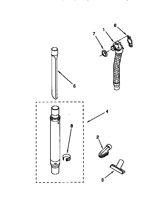 HOSE AND ATTACHMENT PARTS