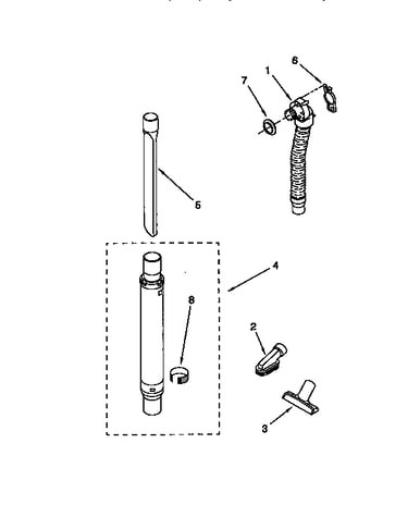 Hose and attachment parts