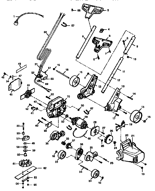 Drive shaft and head assembly