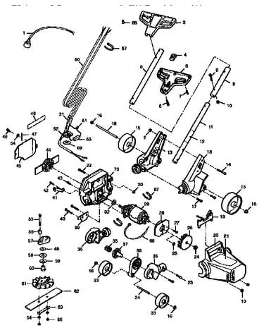 Drive shaft and head assembly