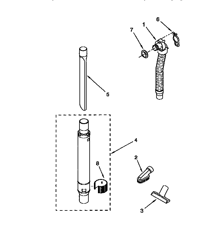 Hose and attachment
