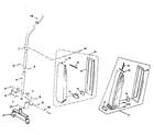 Bissell SST-300A handle and bag housing diagram