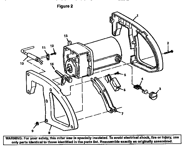 Arm and motor assembly