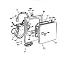 GE DDE960SSAMWW air duct, front panel, door diagram