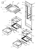 Refrigerator shelf and crisper