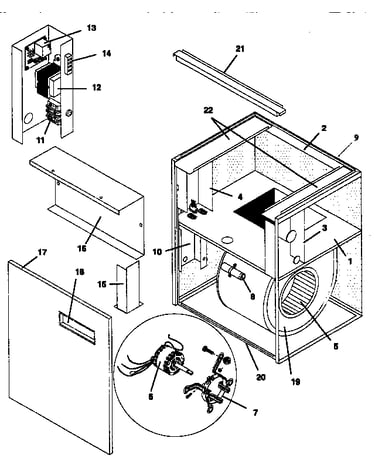 Electric furnace cabinets