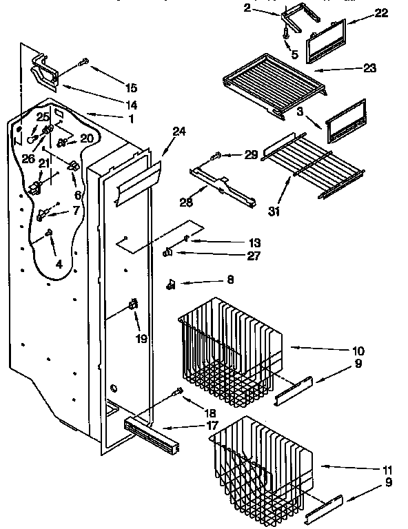 Freezer liner