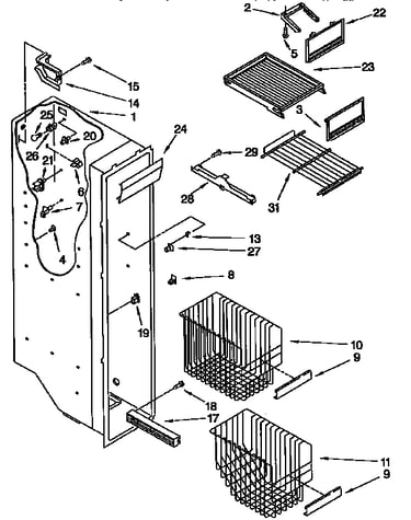 Freezer liner