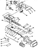 Motor and ice container