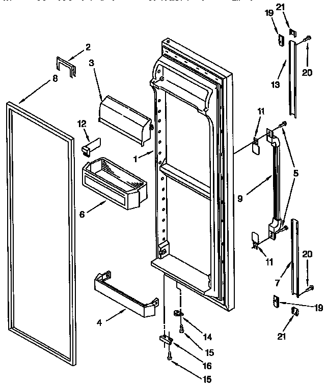 Refrigerator door