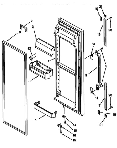 Refrigerator door
