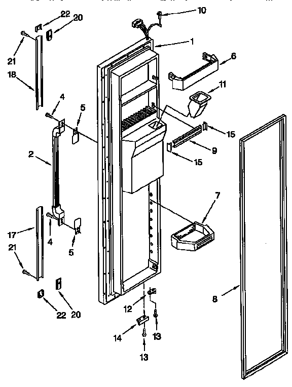 Freezer door