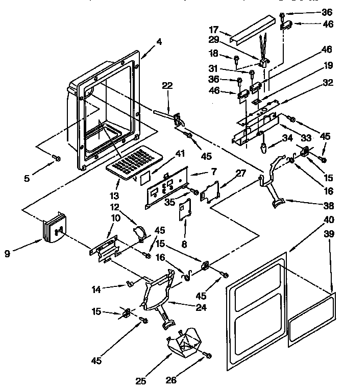 Dispenser front