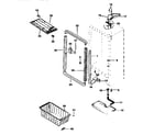 Kenmore 2539240411 cabinet parts diagram