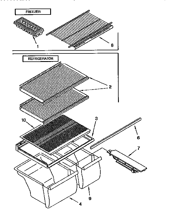 Shelf parts