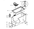 Kenmore 2539135312 cabinet parts diagram