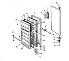 Kenmore 2539234114 door parts diagram