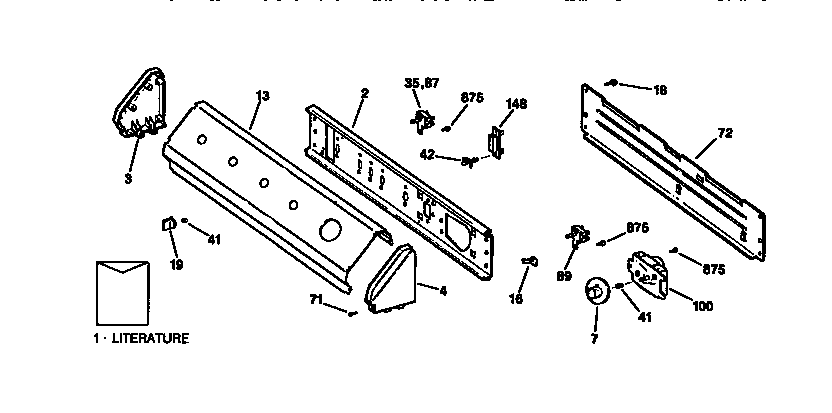 Backsplash and controls