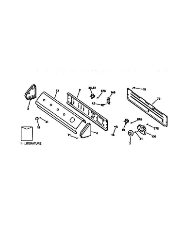 Backsplash and controls