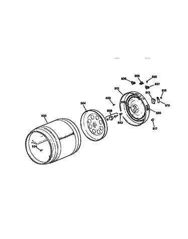 Drum and heater assembly