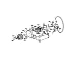 GE DDE7109SBLWW blower and drive assembly diagram