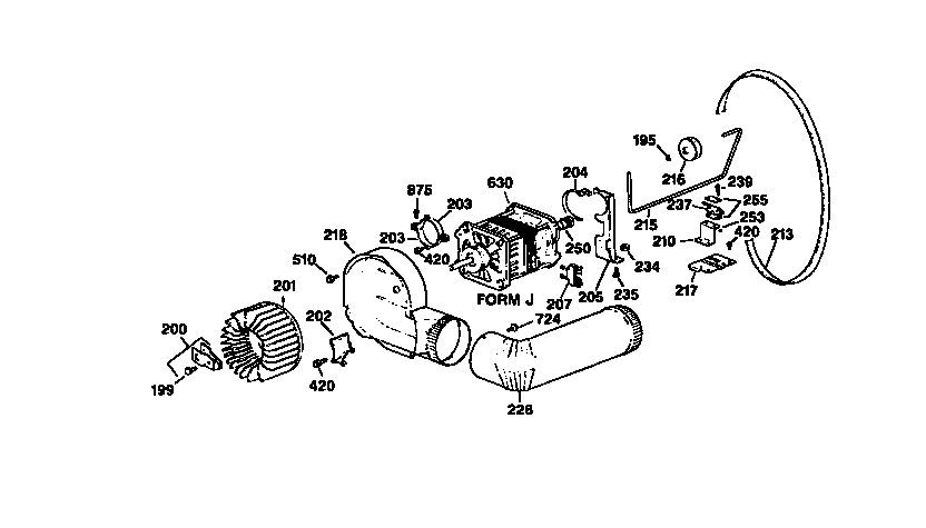 Blower and drive assembly