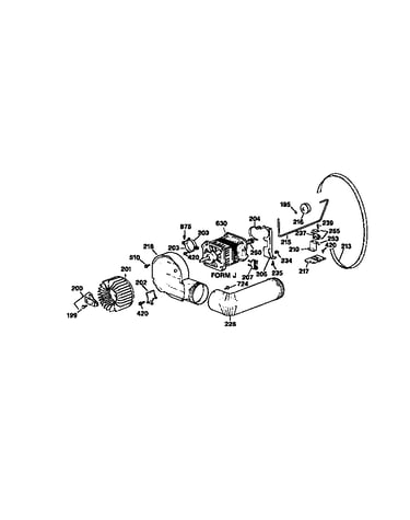 Blower and drive assembly