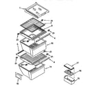 Kenmore 1069557520 refrigerator shelf diagram