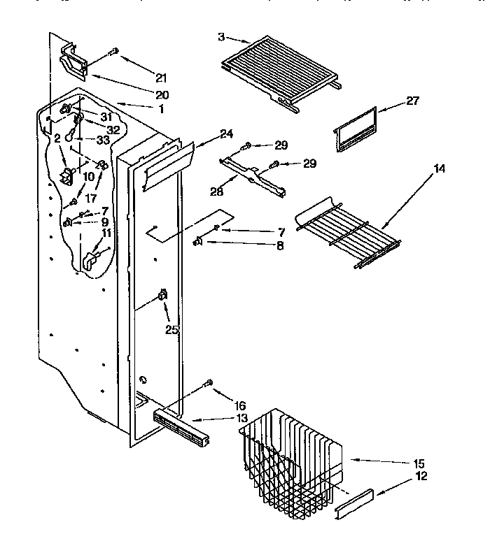 Freezer liner