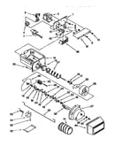 Motor and ice container