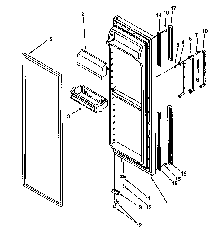 Refrigerator door