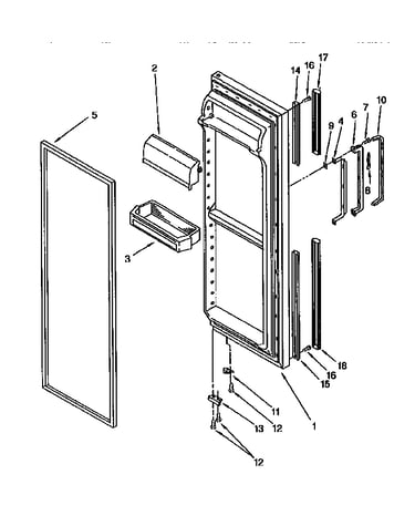 Refrigerator door