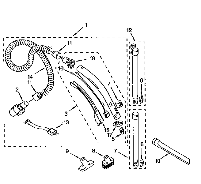 HOSE AND ATTACHMENTS