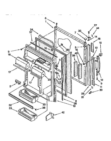 Refrigerator door