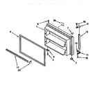 Kenmore 1069750380 freezer door assembly diagram