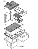 Shelf and drawers