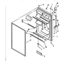 Kenmore 1069650320 refrigerator door assembly diagram