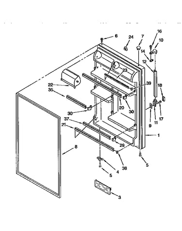 Refrigerator door parts