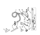 Kenmore 1163291590C hose and attachments diagram
