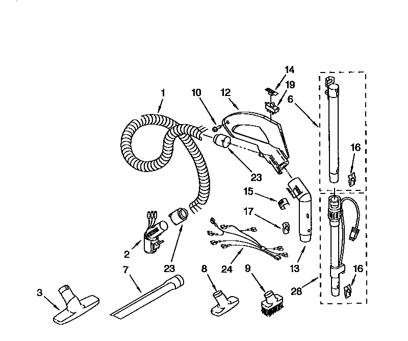Hose and attachments