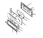 Amana RBP22AA/P1142331NW,L oven door assembly diagram