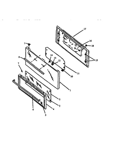 Oven door assembly