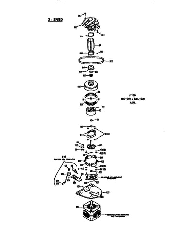 Motor and clutch asm.